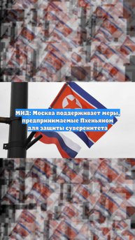 МИД: Москва поддерживает меры, предпринимаемые Пхеньяном для защиты суверенитета