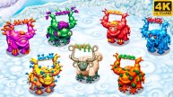 Призматический Шерстибель - Все Версии (My Singing Monsters, Мои Поющие Монстры, Msm, Мсм)