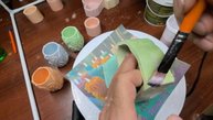 Пропитка грунтом гипсовых изделий. Ручная работа.
