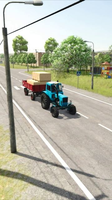 мтз 80 тащит доски фс25