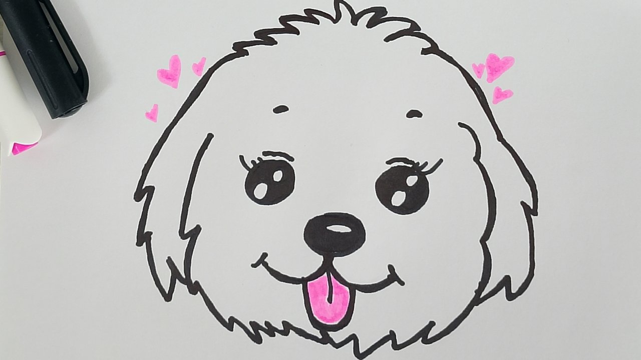 Как легко и быстро нарисовать милого щенка!🩷