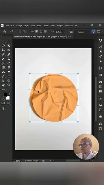 Мокап стикера с дедпулом в фотошопе