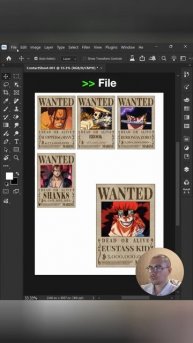 Фото коллаж в один клик в фотошопе