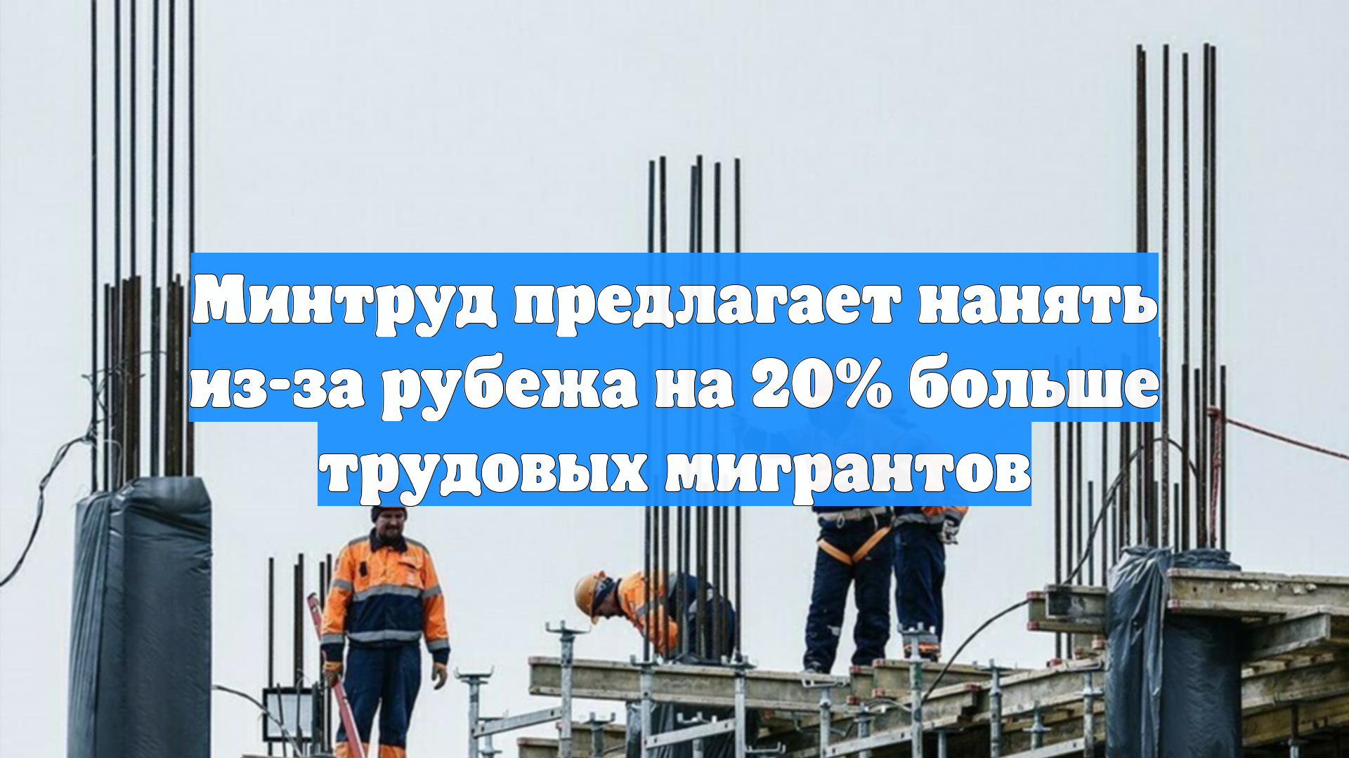 Минтруд предлагает нанять из-за рубежа на 20% больше трудовых мигрантов