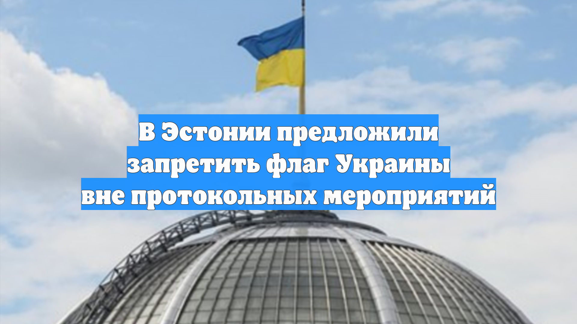 В Эстонии предложили запретить флаг Украины вне протокольных мероприятий