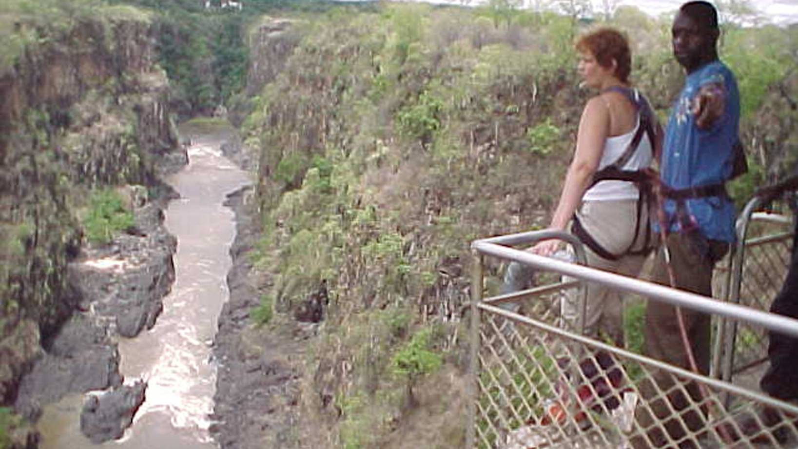 Банджи на реке Замбези. VicFalls, Zimbabwe, dec., 2004