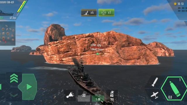 Battle of warships USS MISSOURI (BB-63)