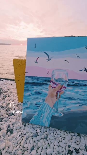 Моретерапия на любимой работе! 😁🙌🌊💙 #nastikae #настярисует #бухтанагаева #охотскоеморе