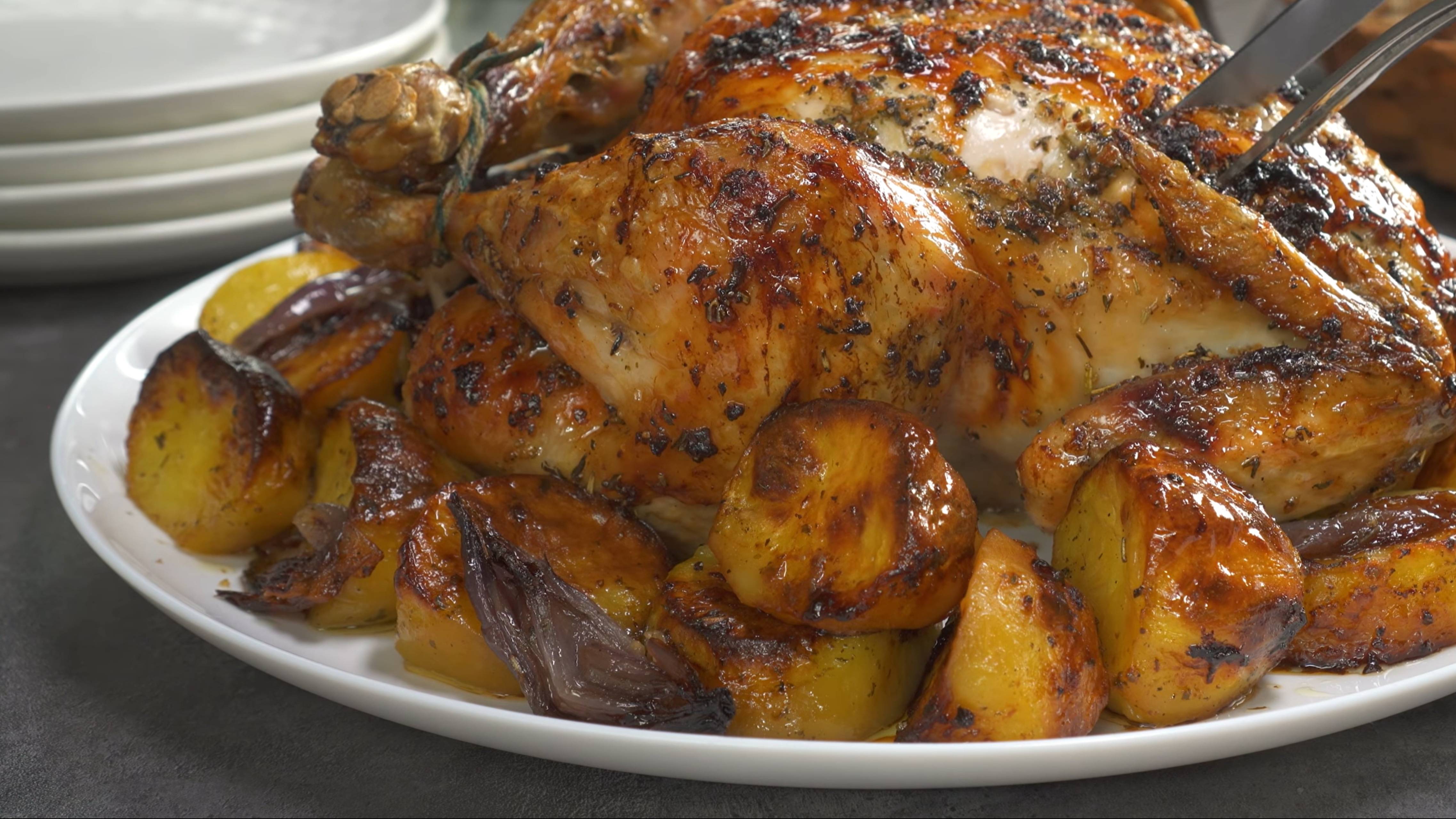 Курица с прованскими травами и картошкой