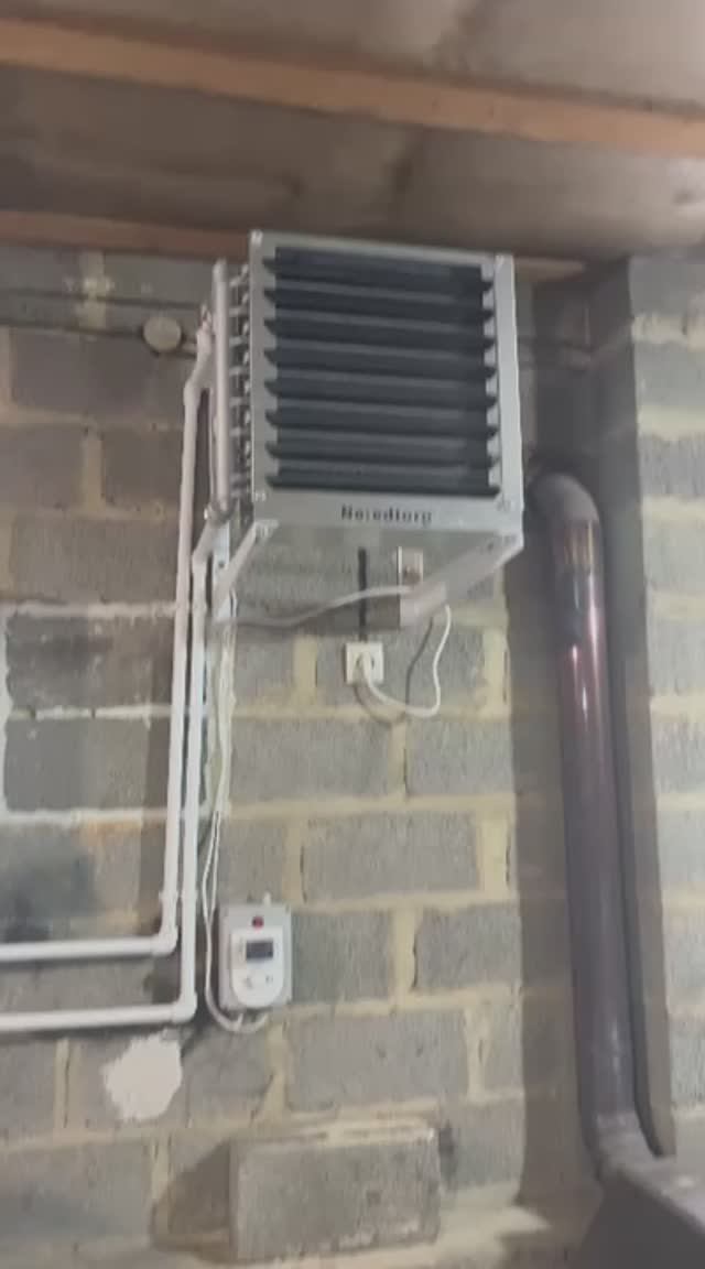 Воздушное отопление гаража. Тепловентилятор водяной Nefedtorg