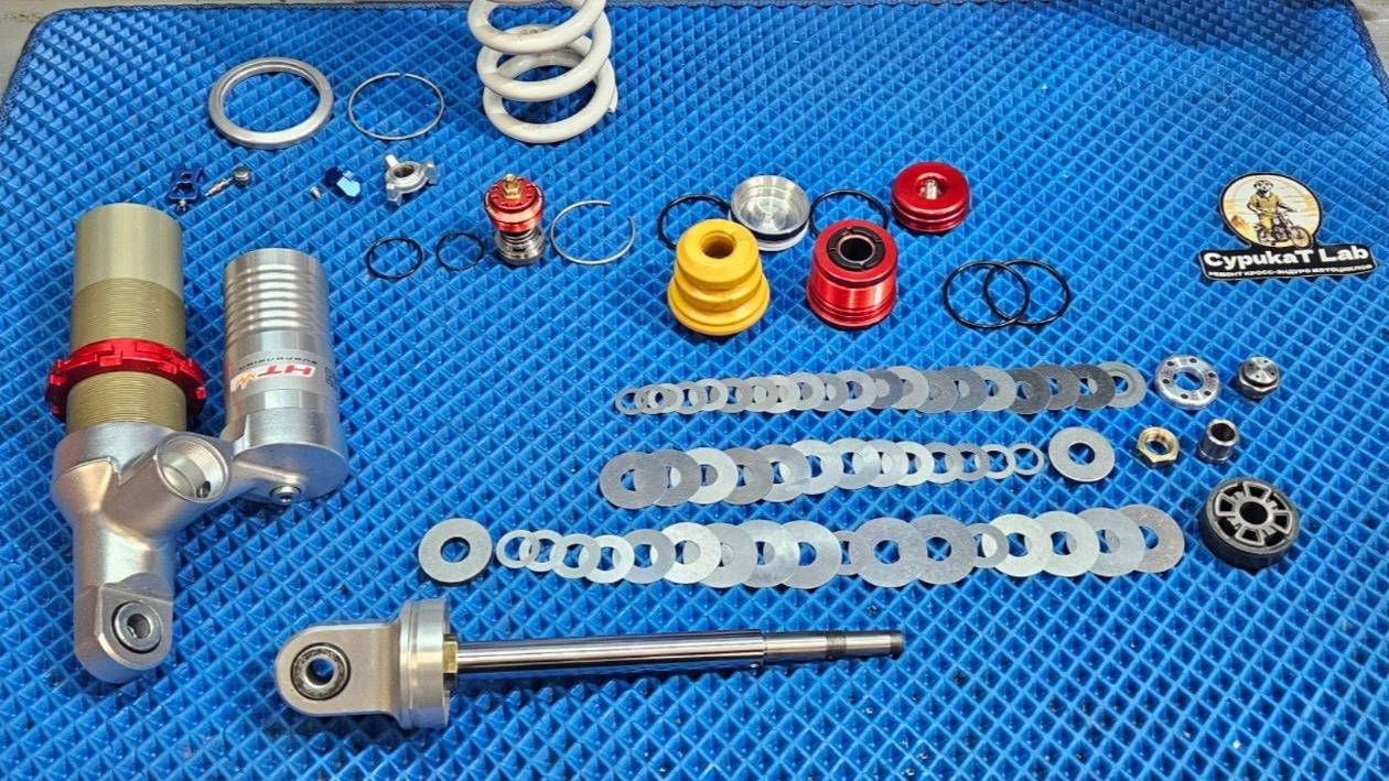 Обзор и сервис заднего амортизатора HTW PDS с AJ1 AX300. PDS не очень