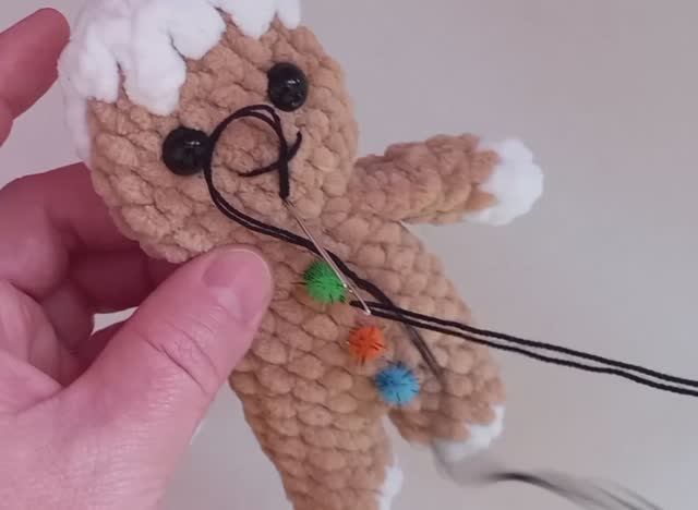 Оформление новогоднего пряника