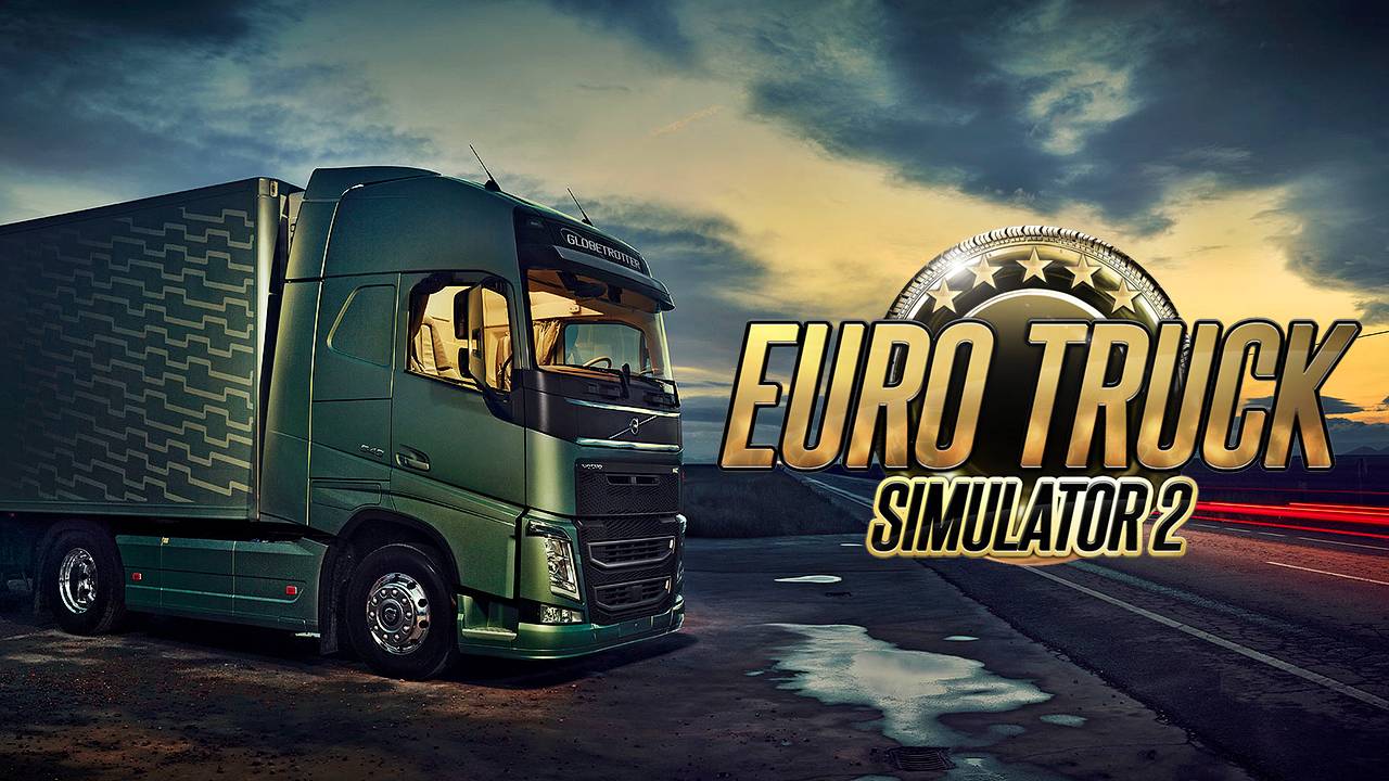 Мой автопарк на супер сборке Euro Truck Simulator 2 v1.55