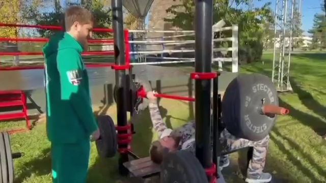 Рамзан Кадыров и Ахмат Кадыров провели совместную тренировку