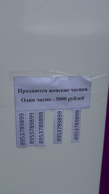 Петербургские объявления. Женские часики