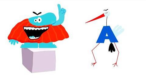 Буква А - Бодо Бородо - развивающие мультики для малышей - учим алфавит