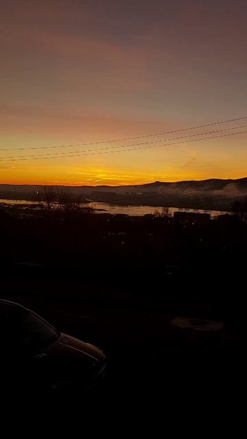 Прекрасное утро нового дня в Студгородке Красноярска