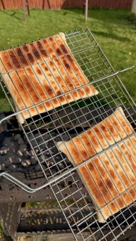 Ленивые хачапури на мангале