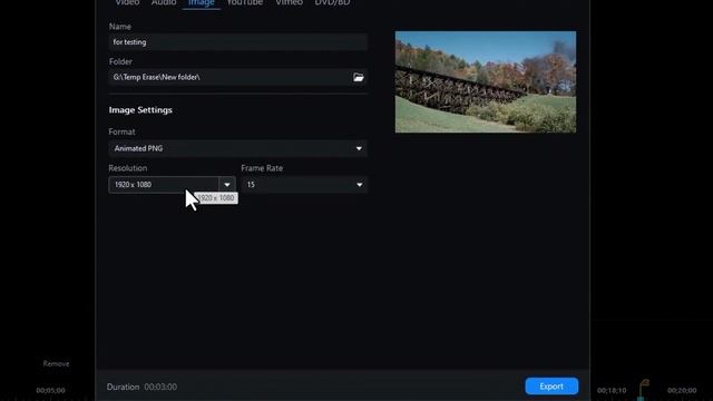 PowerDirector 24...- Как создать анимированный GIF-файл или анимированный PNG-файл