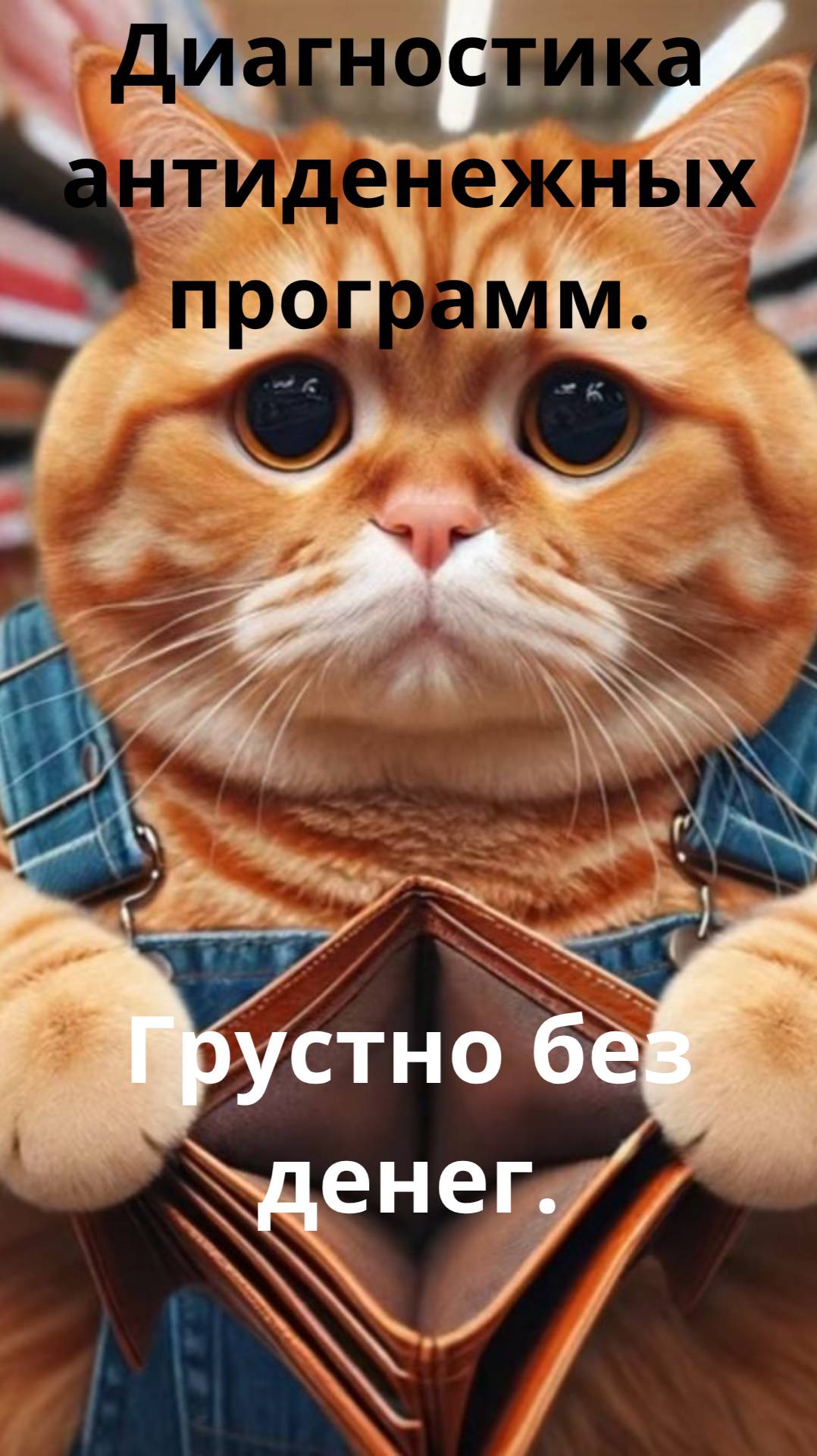 Диагностика антиденежных программ.