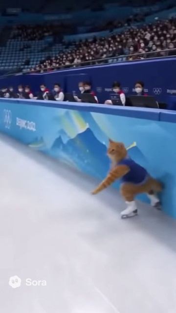 Кот на льду