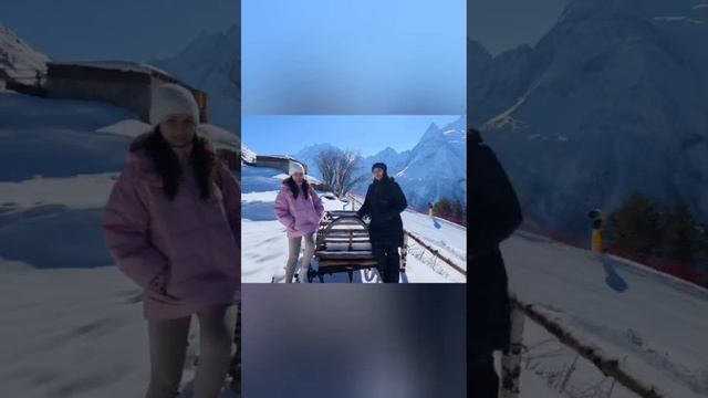 Домбай. Февраль 2025 🌬️❄️