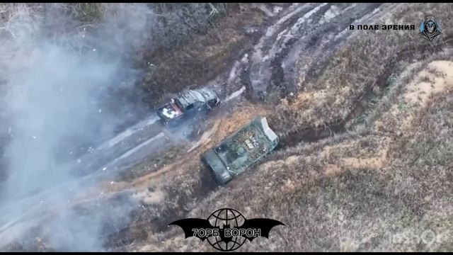 'Ланцет' наносит удар по БТР M113 на Купянском направлении 💥🇷🇺👊
