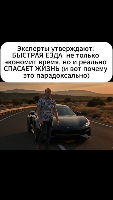 Эксперты утверждают: БЫСТРАЯ ЕЗДА не только экономит время, но и реально СПАСАЕТ ЖИЗНЬ и вот почему