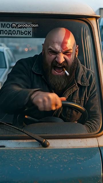 Кратос теперь водитель маршрутки