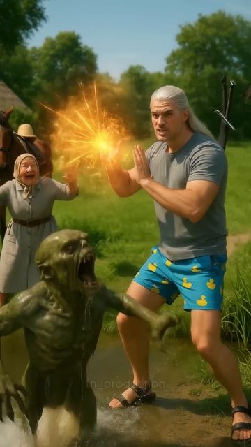 Ведьмак у бабушки