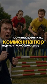 Выступи публично, как комментатор хоббихорсинга