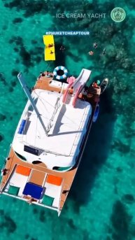 Кто хочет отправиться к островам Кхай на этом парусном катамаране с горкой и другими развлечениями