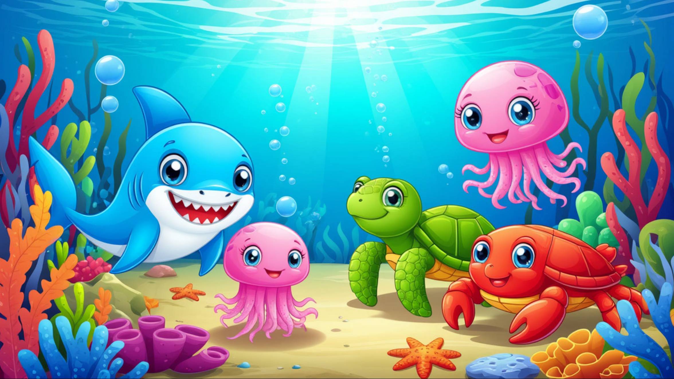 Морская компания: Зубик, Клац, Тута и Феля - Сборник детских песенок для малышей