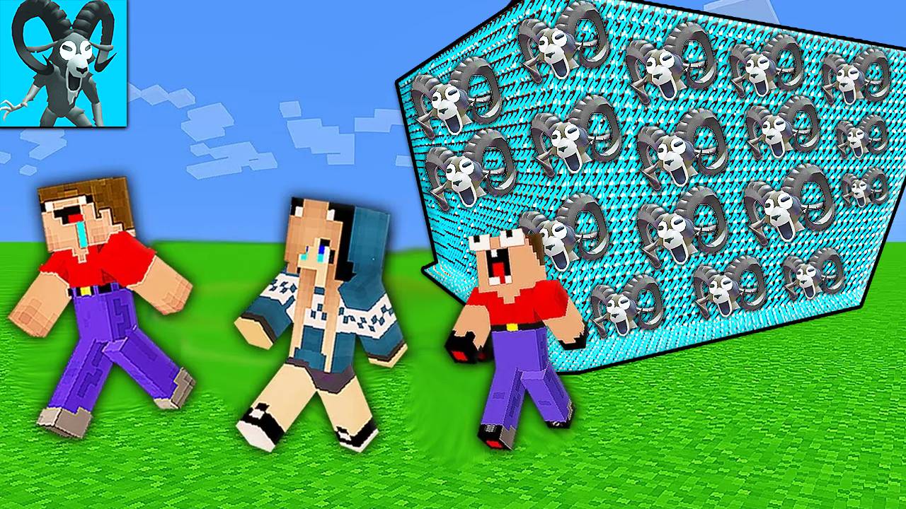 2 НУБА И ДЕВУШКА ПРО СПАСАЮТСЯ ОТ ЦУНАМИ БАРАНА 99 НОЧЕЙ В ЛЕСУ РОБЛОКС В МАЙНКРАФТ