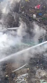 🚒 Горловские огнеборцы ликвидировали пожар