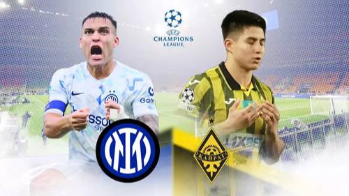 (ЛИГА ЧЕМПИОНОВ) Интер - Кайрат. Смотреть онлайн. LIVE трансляция