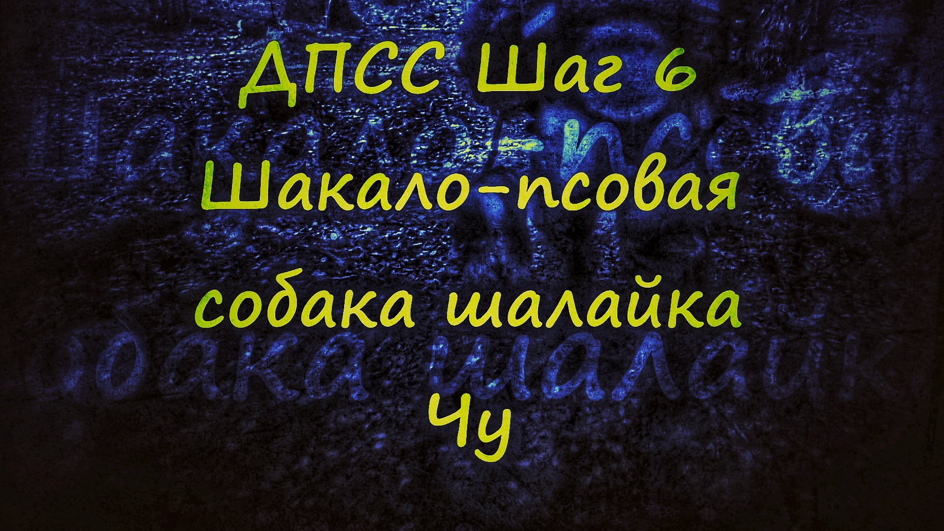 ДПСС. Шаг 6. Чу