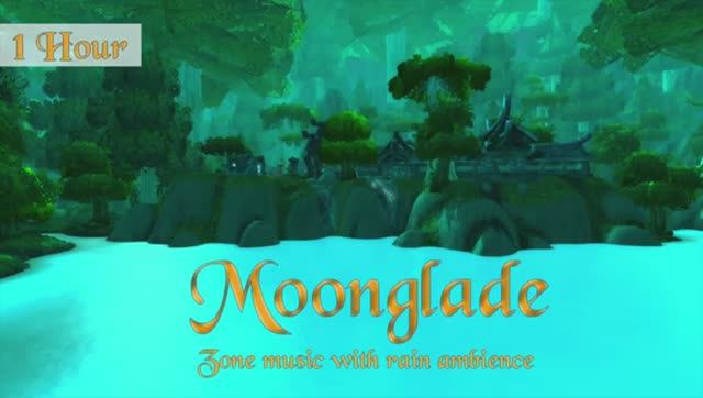 Moonglade Music Rain Ambience | 1 hour World of Warcraft for Relaxing Sleep Meditation