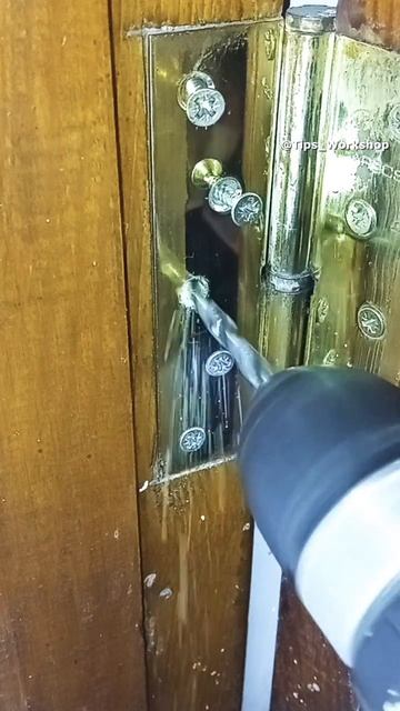 Запомните этот совет по работе с деревом! Как починить дверную петлю самостоятельно. #shorts #diy