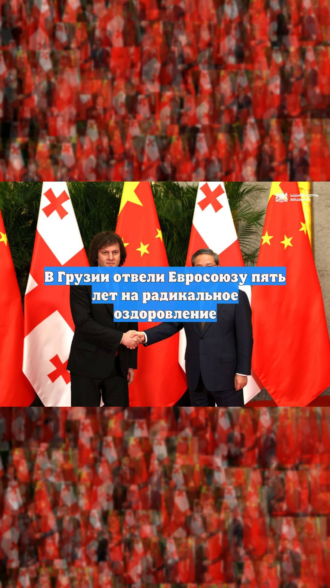 В Грузии отвели Евросоюзу пять лет на радикальное оздоровление