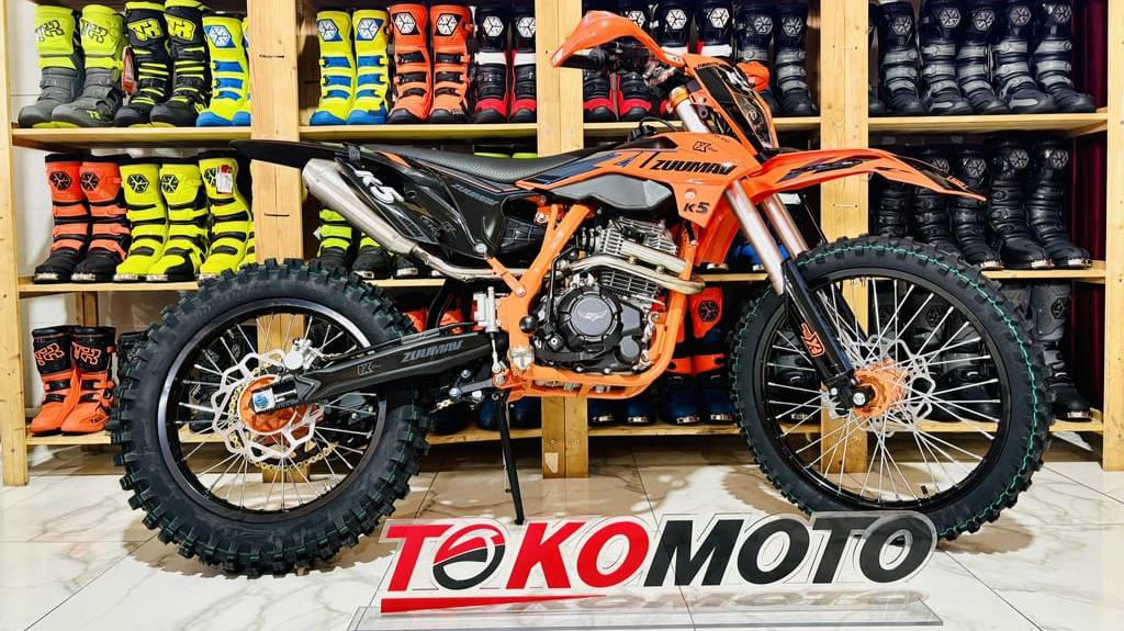 Мотоцикл эндуро ZUUMAV K5 CB300F оранжевый