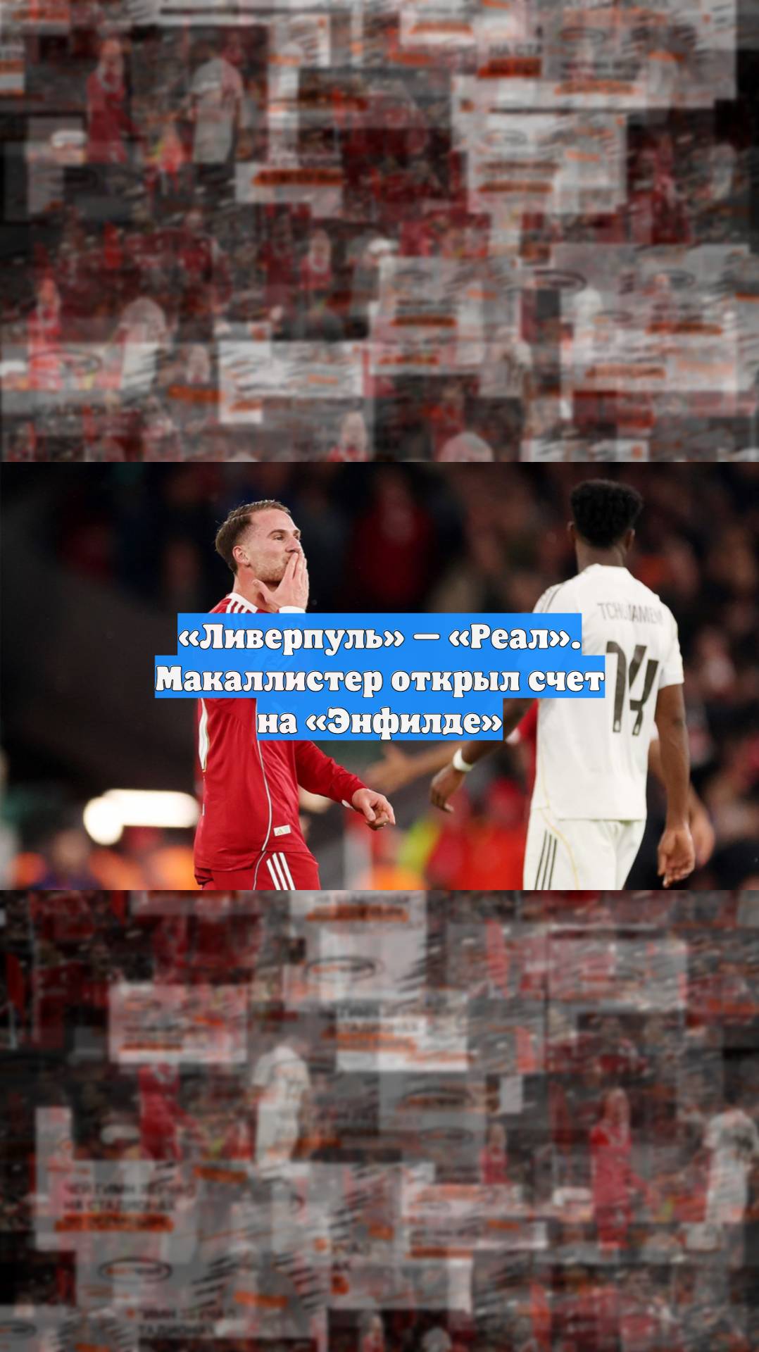 «Ливерпуль» — «Реал». Макаллистер открыл счет на «Энфилде»