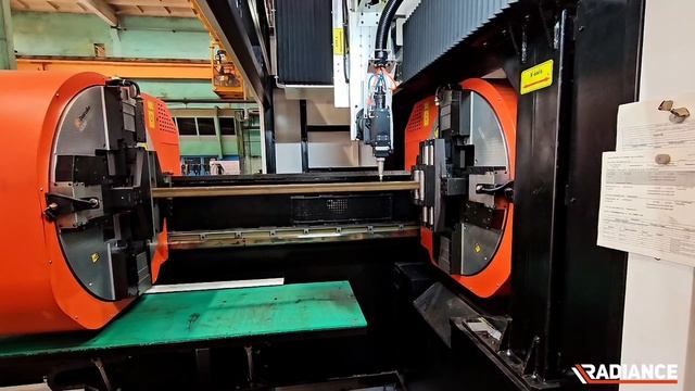 Комплекс для резки профиля и трубы от RADIANCE с подвижным патроном и дополнительной осью Y