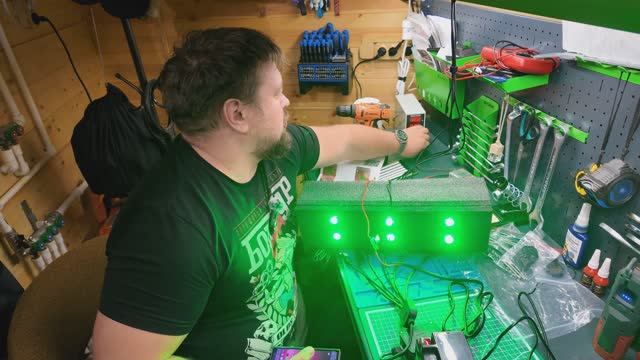 Распаковка/обзор Aurora габаритные огни (светодиодная подсветка) ALO-Y1D-2-RGB-D6 рабочего света