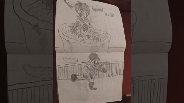 Мойдодыр по рисункам Олега СКАЗОЧНИКА в его исполнении