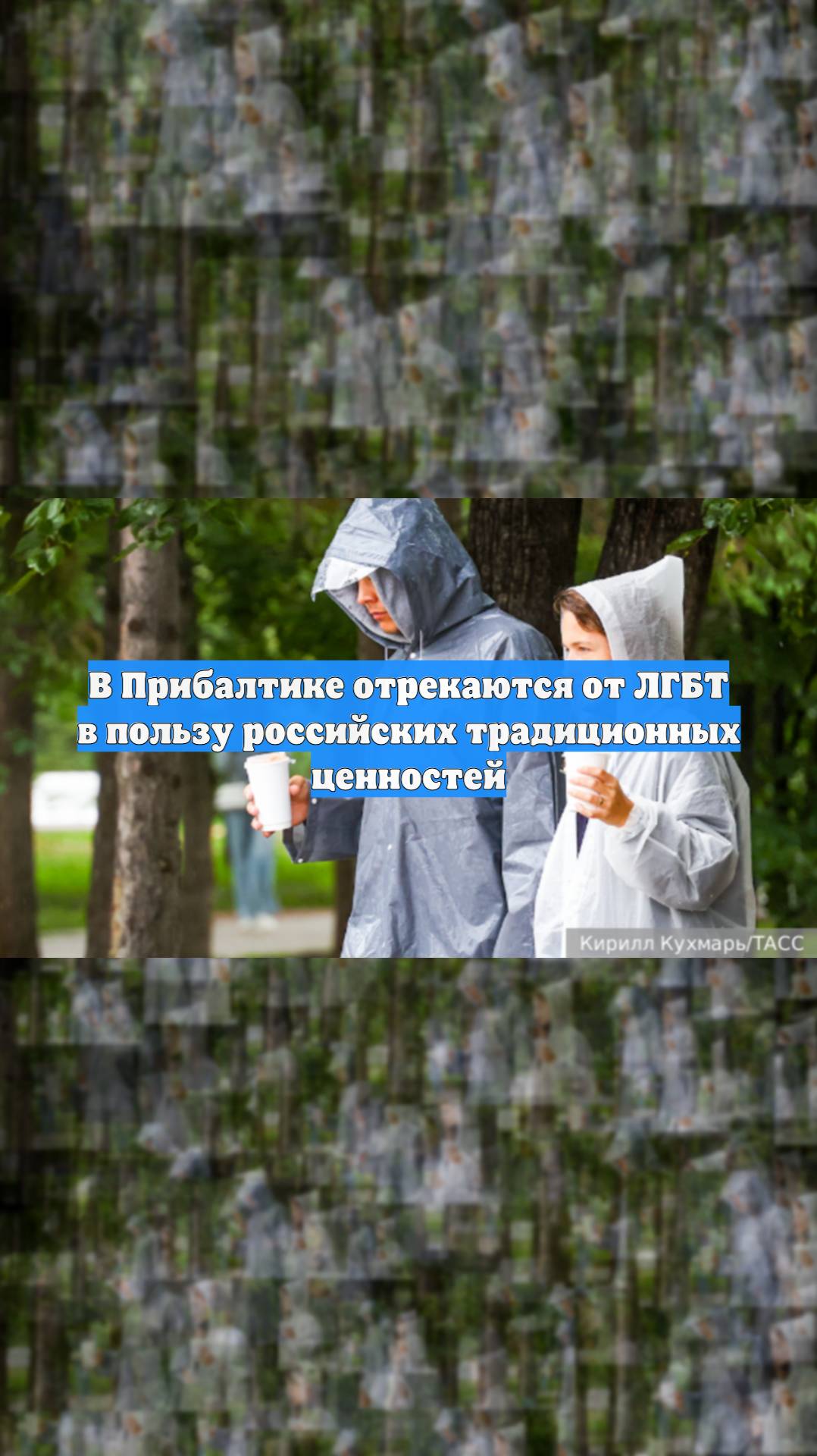 В Прибалтике отрекаются от ЛГБТ в пользу российских традиционных ценностей