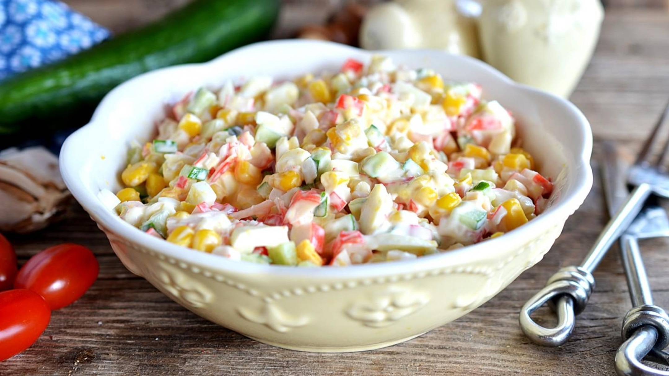 ПП крабовый салат