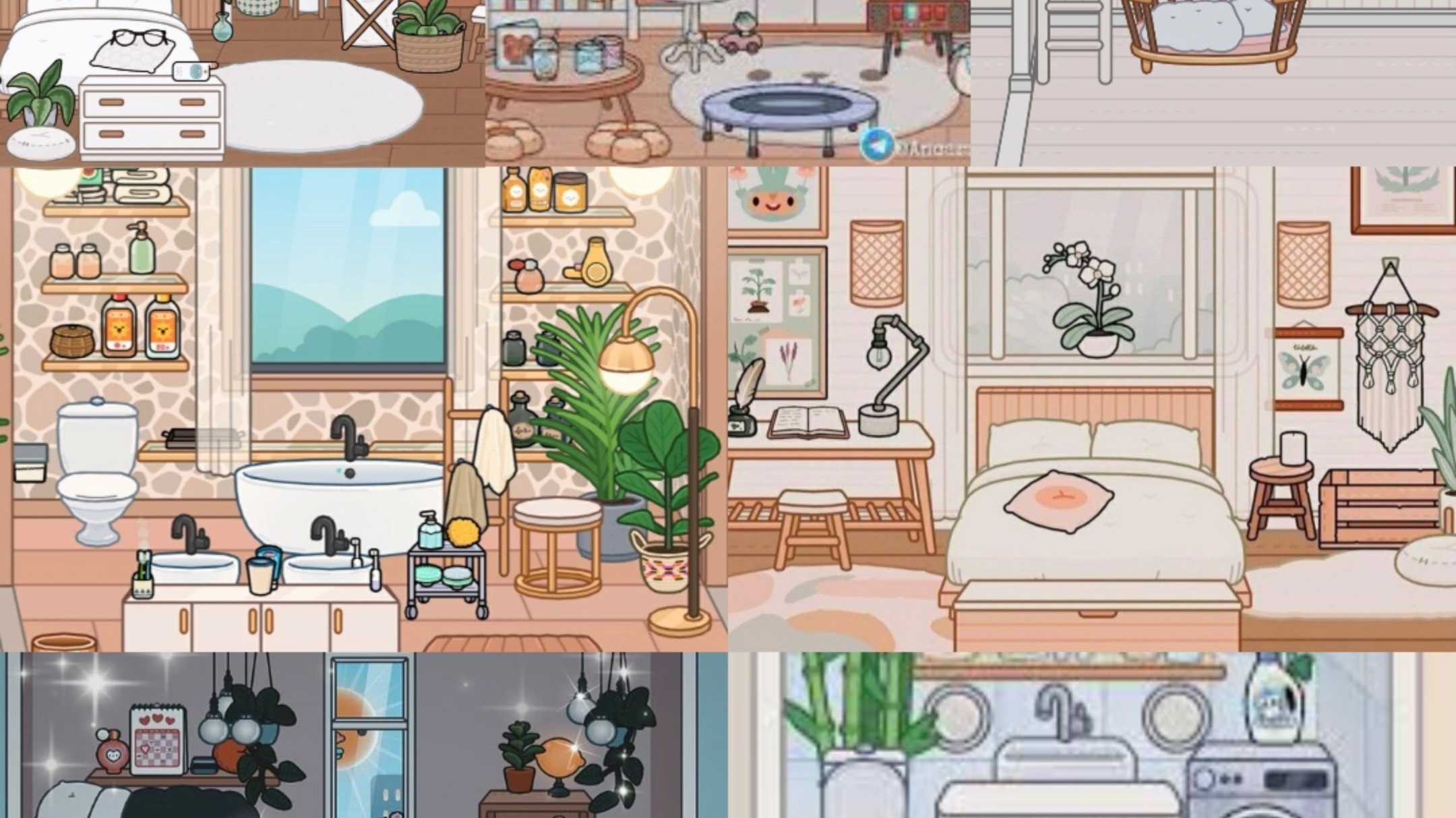 Обустройство домиков в тока бока