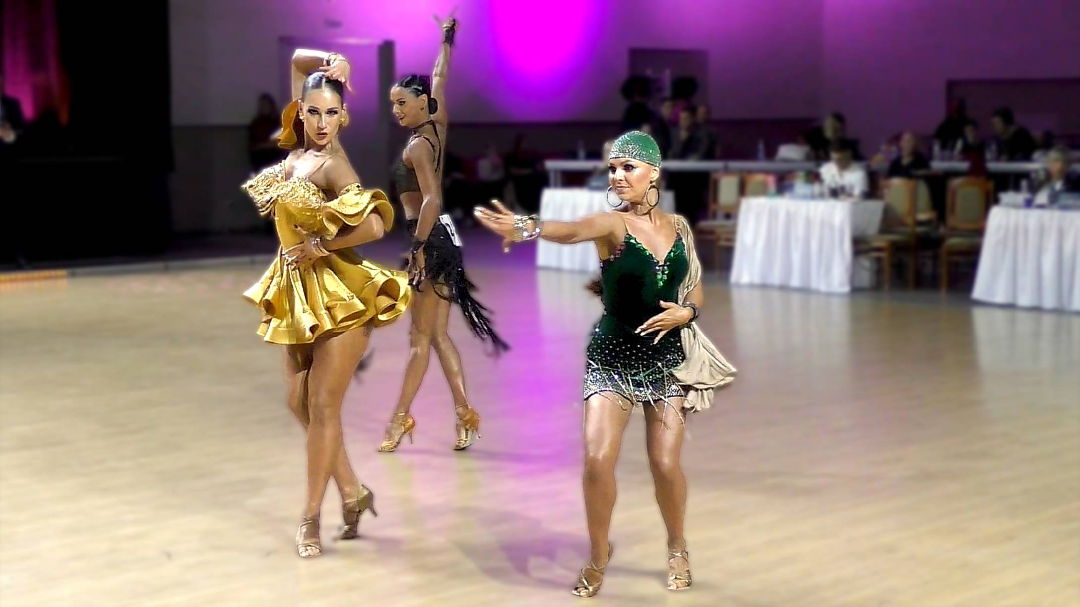 Взрослые Соло Леди (19+) - Latin (D) 1/2: ча-ча-ча, самба, румба, джайв. Kinezis Cup 2025