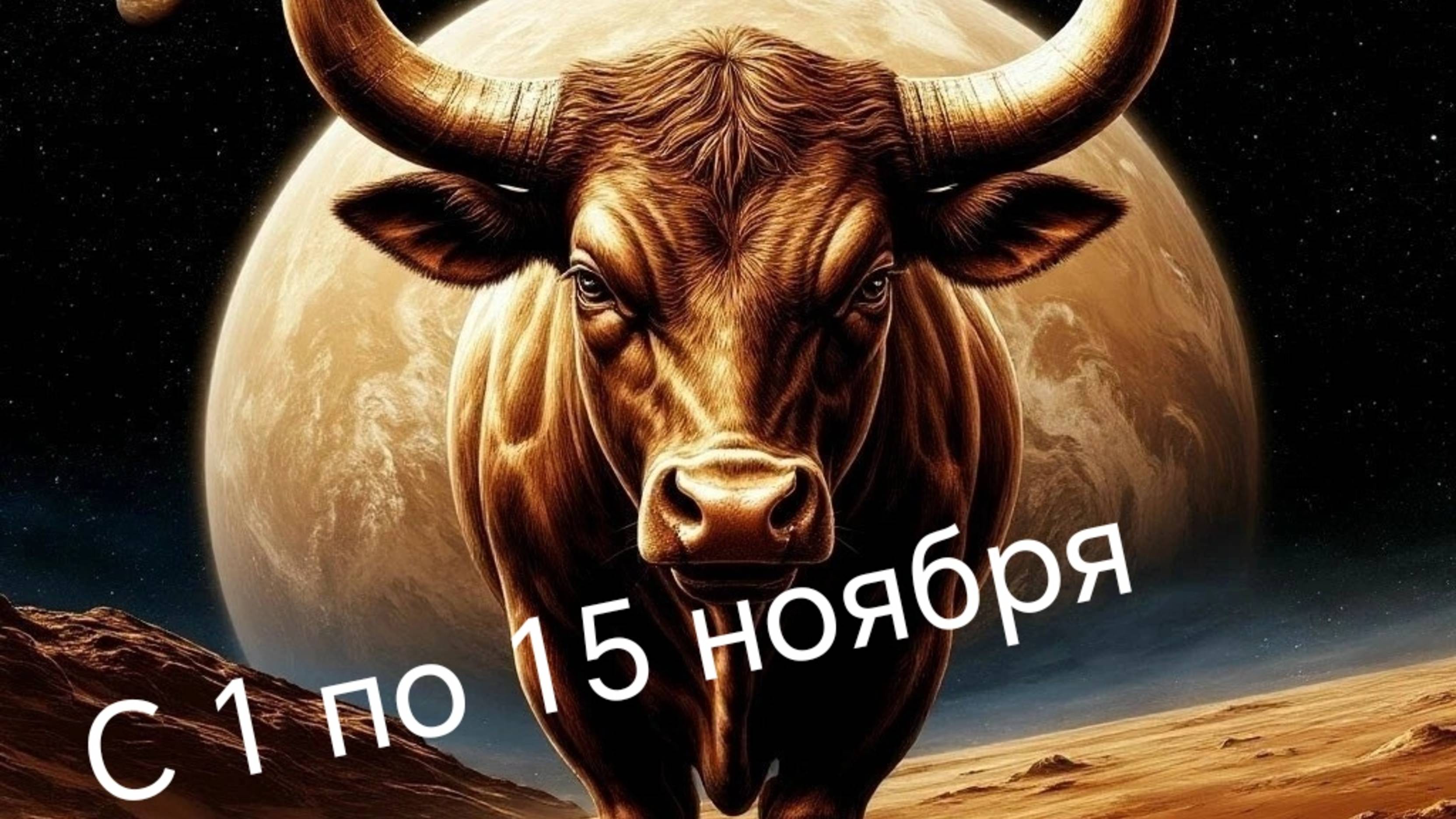 Телец с 1 по 15 ноября
